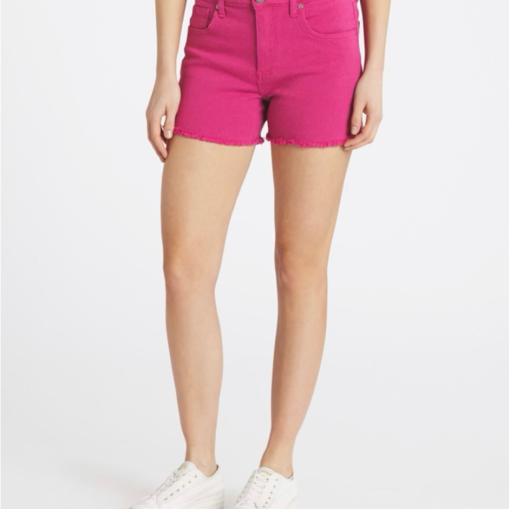 Kut pink stretch denim shorts